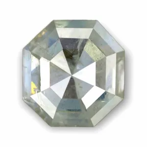 1.65ct Asscher Natural Misty White Salt and Pepper Loose Diamond
