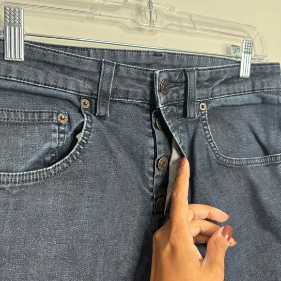 6397 Short Baggy‎ Fit Jeans Button Fly Size 27