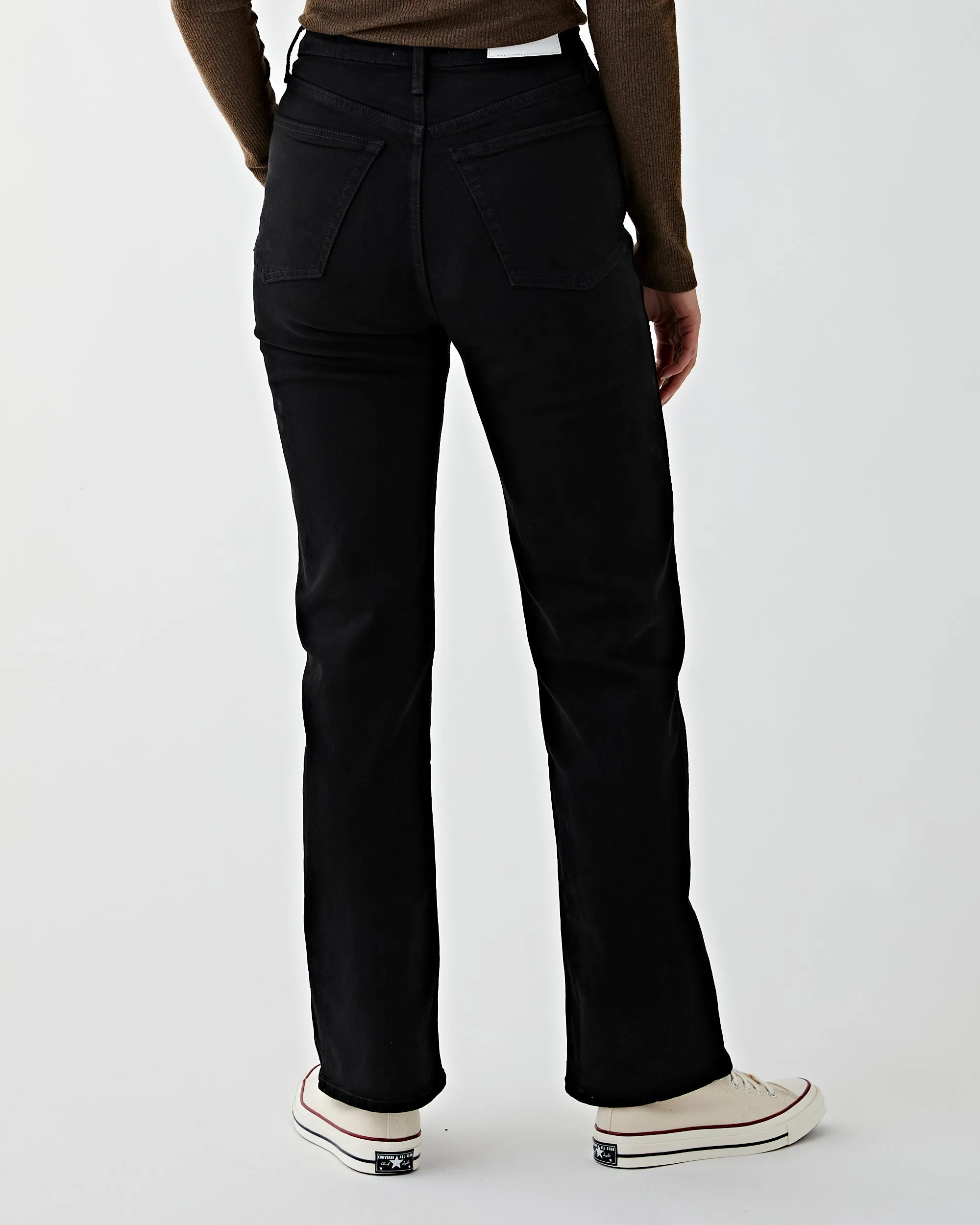 90's High Rise Loose Black
