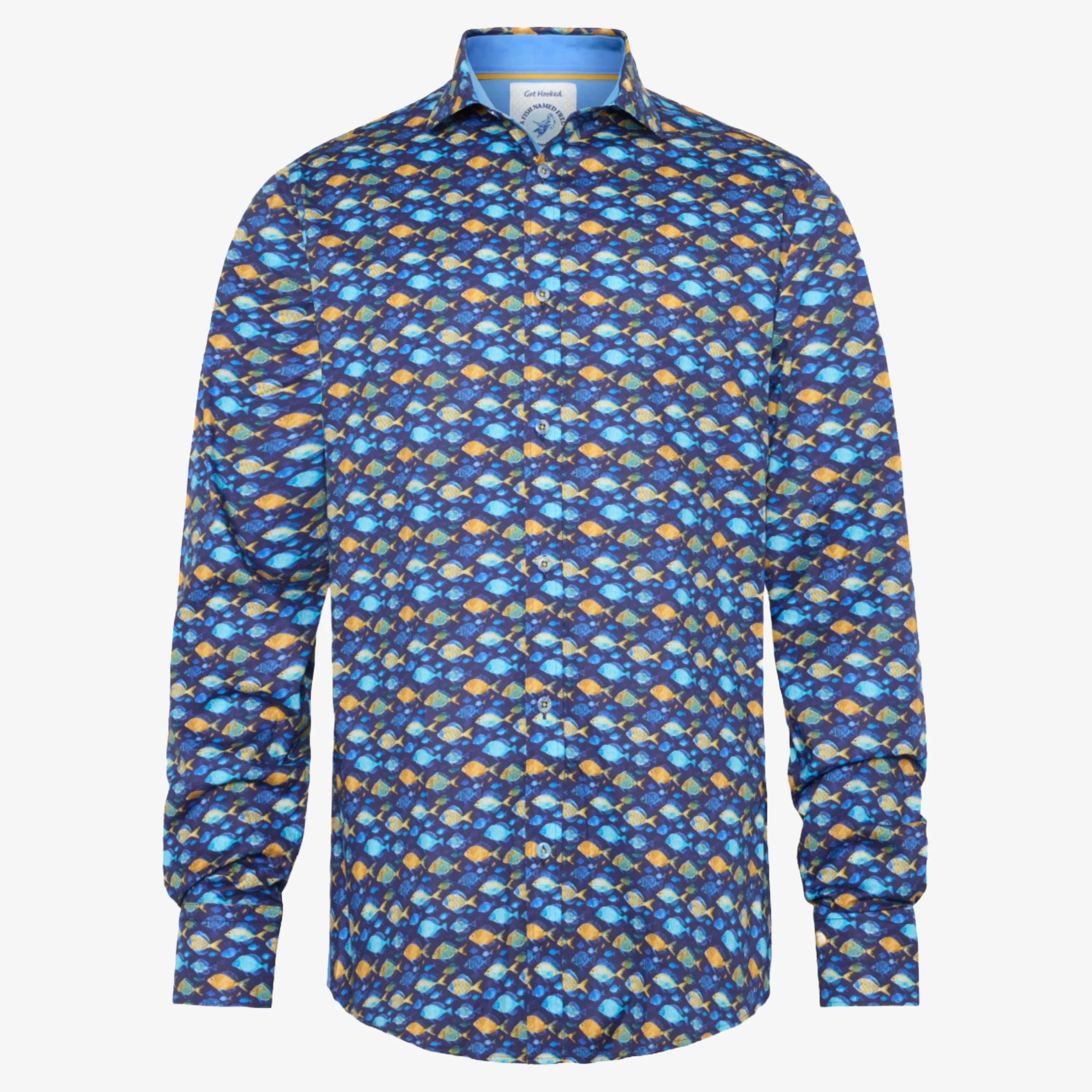A Fish Named Fred Fish Shirt - Navy