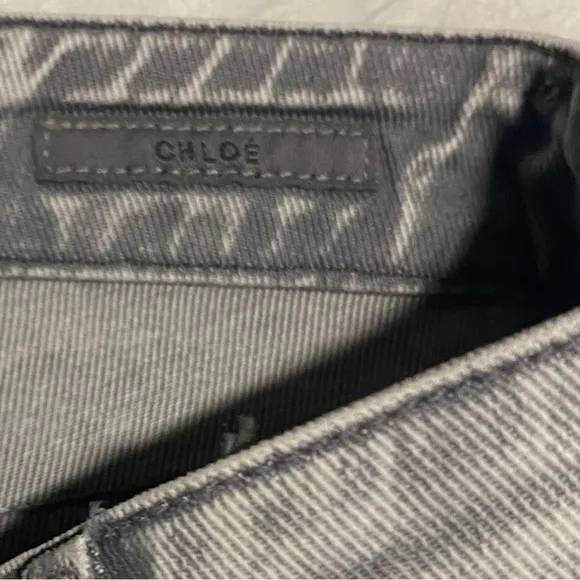 AGolde Toni Mid Rise Light Grey Jeans Size 25