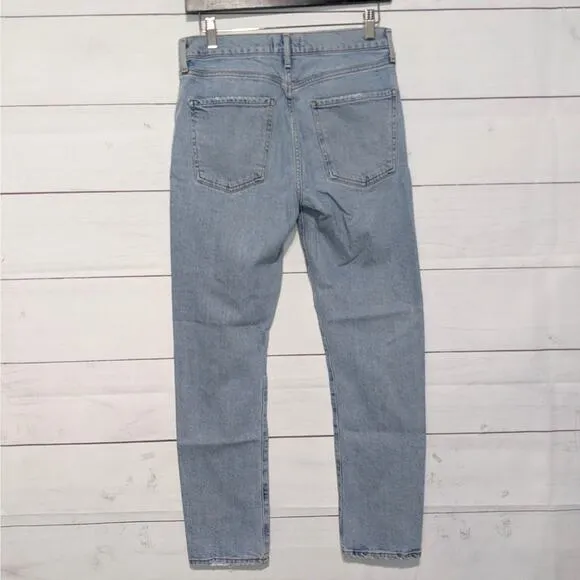 Agolde Toni Mid Rise Skinny Jeans Daylight Light Wash Blue Denim Women's Size 27