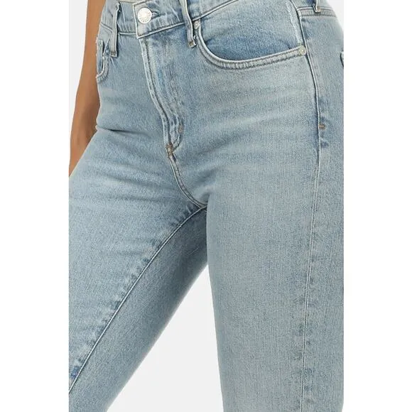 Agolde Toni Mid Rise Skinny Jeans Daylight Light Wash Blue Denim Women's Size 27
