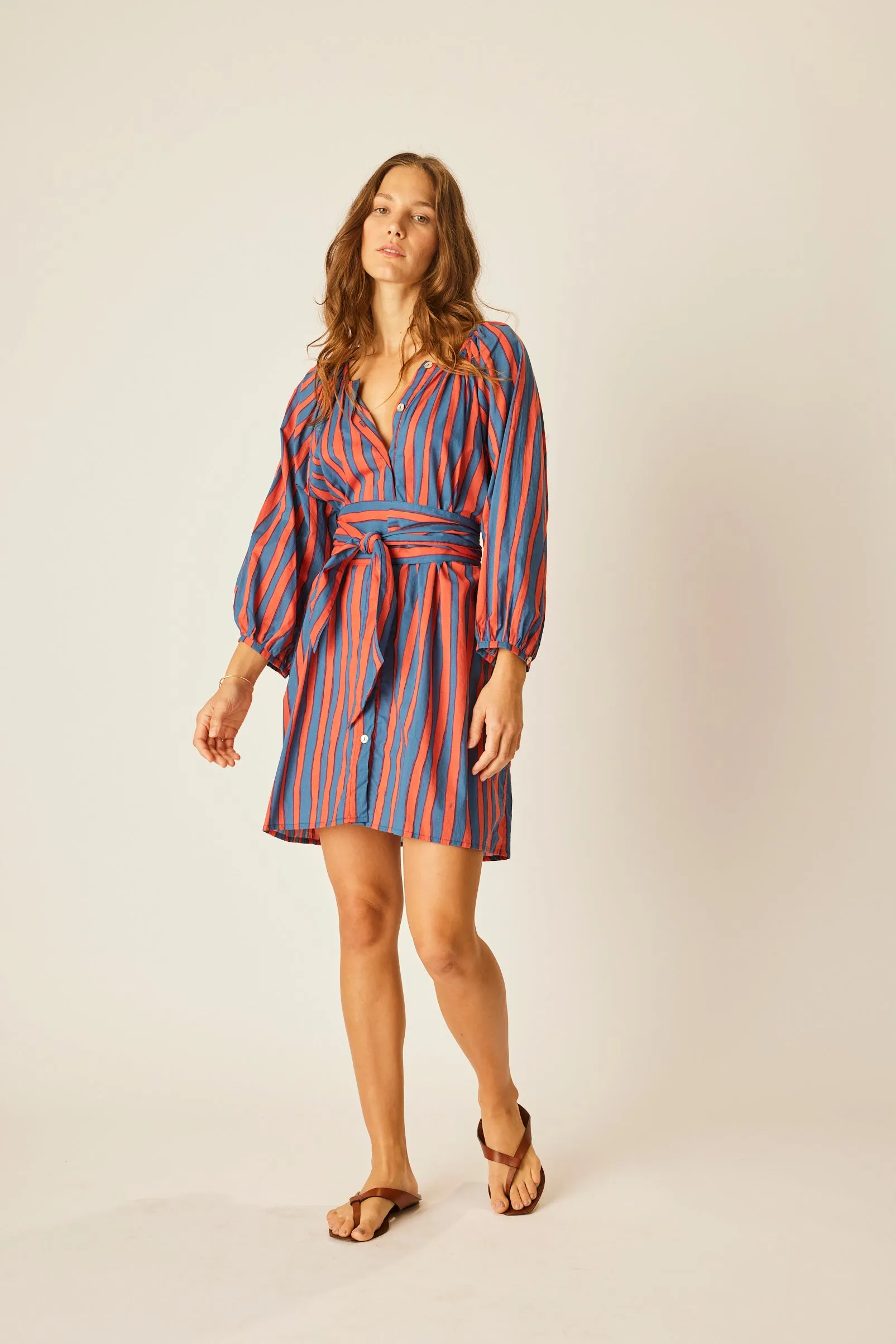 ALEX SHORT DRESS WITH SASH