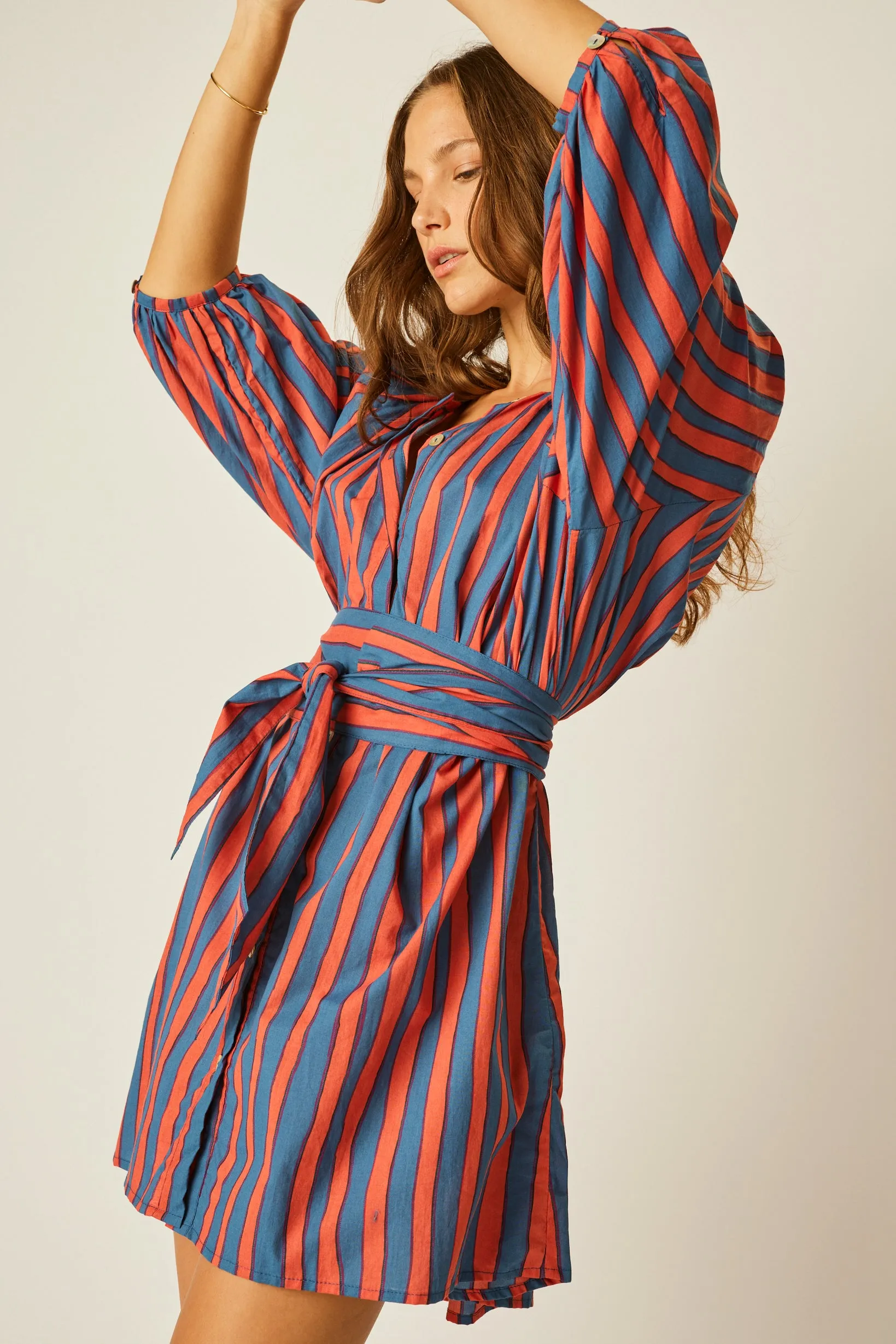 ALEX SHORT DRESS WITH SASH