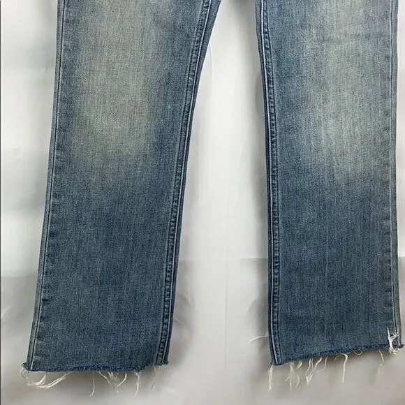 All Saints Serene kick Flare destroyed jeans