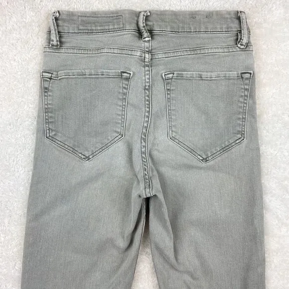 All Saints Grace Frayed Ankle Skinny Jeans