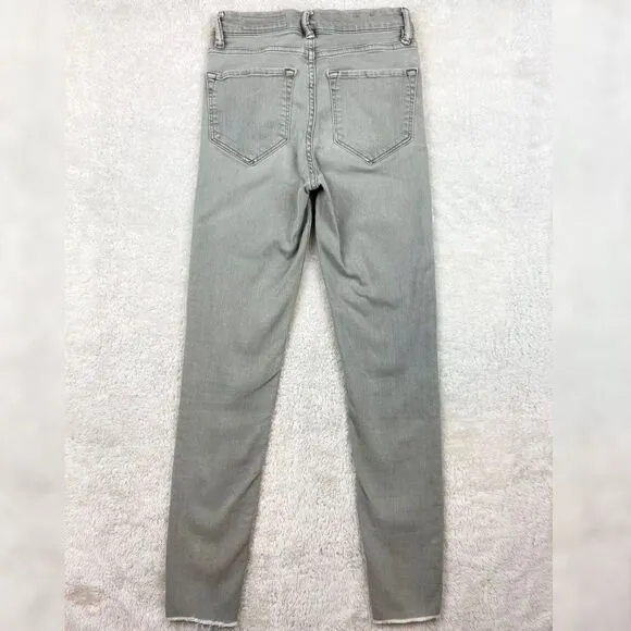 All Saints Grace Frayed Ankle Skinny Jeans