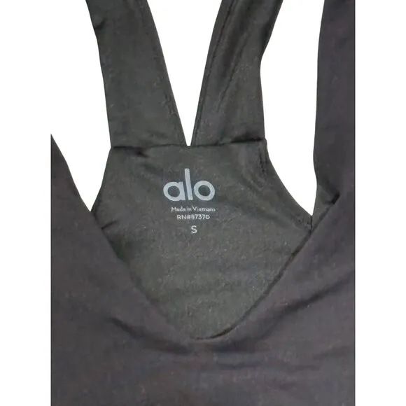 ALO Yoga Airbrush Real Bra Tank Top in Black