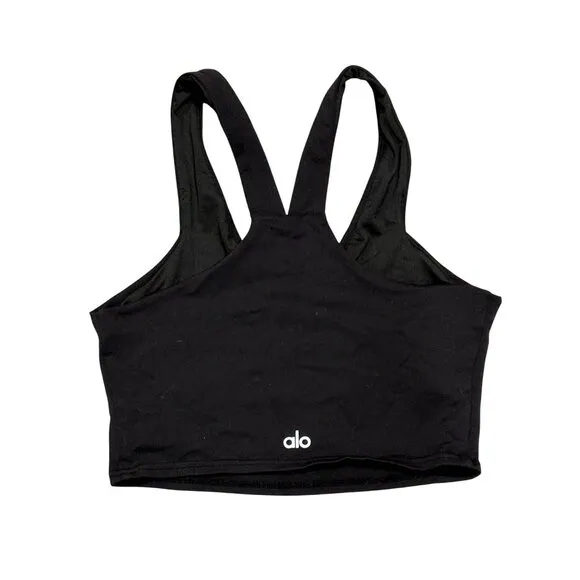 ALO Yoga Airbrush Real Bra Tank Top in Black