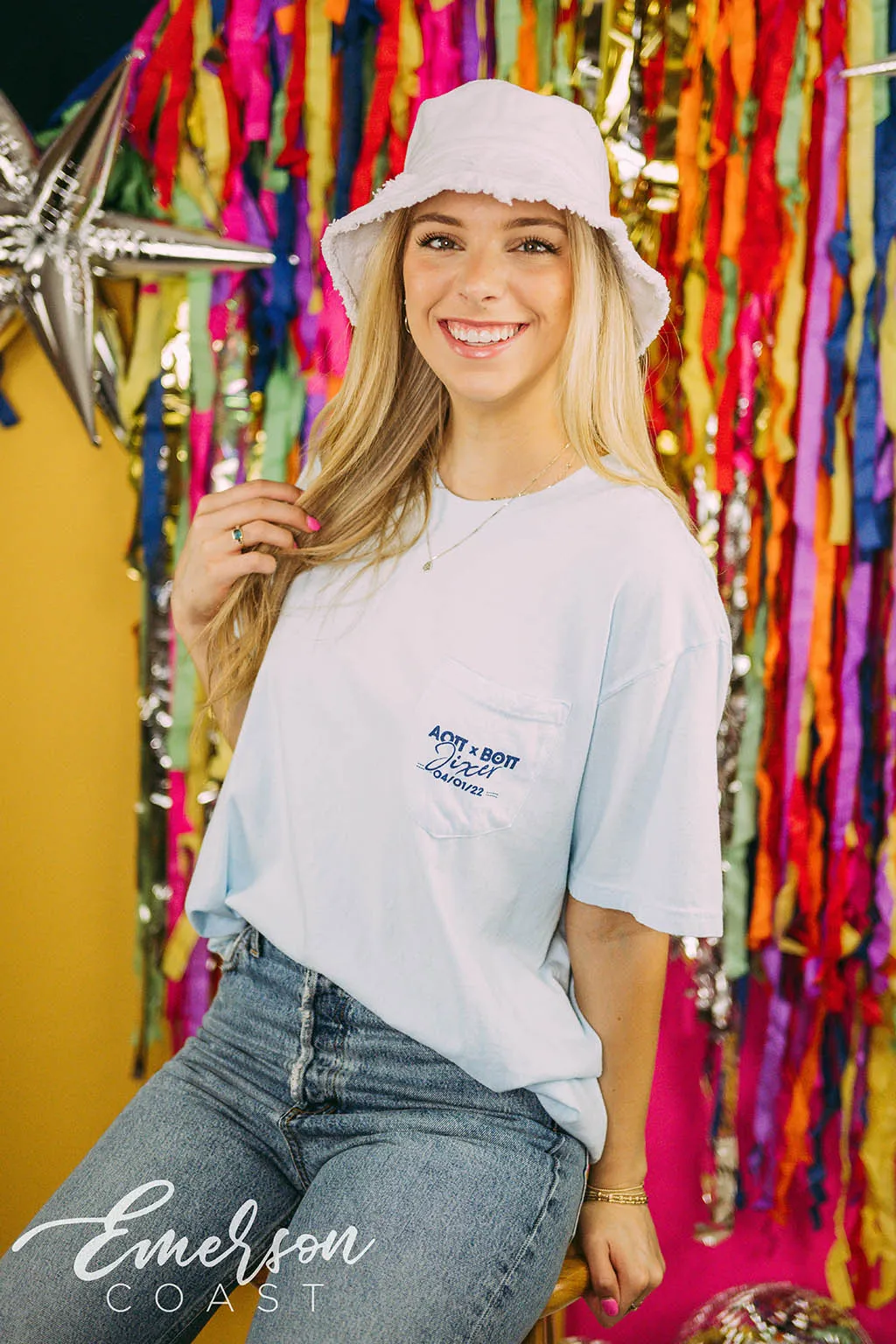 Alpha Omicron Pi Jean Mixer Tee