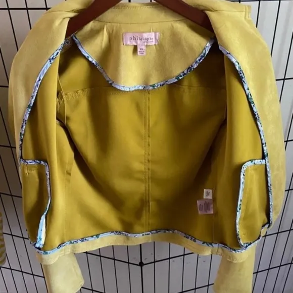 Anthropologie Philosophy Faux Suede Jacket