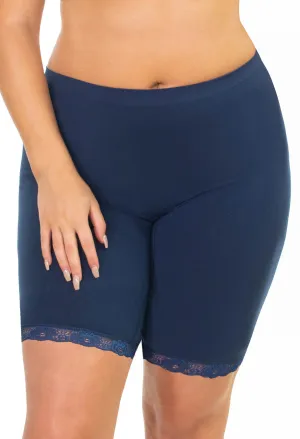 Anti Chafing Lace Midi Cotton Rich Shorts - Free Gift