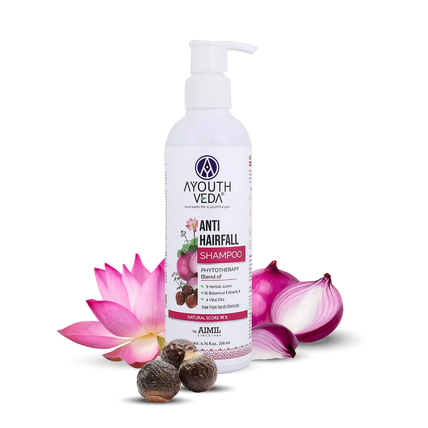 Anti-Hair Fall Shampoo with Onion and Coffee -(Net Qty- 200ml)