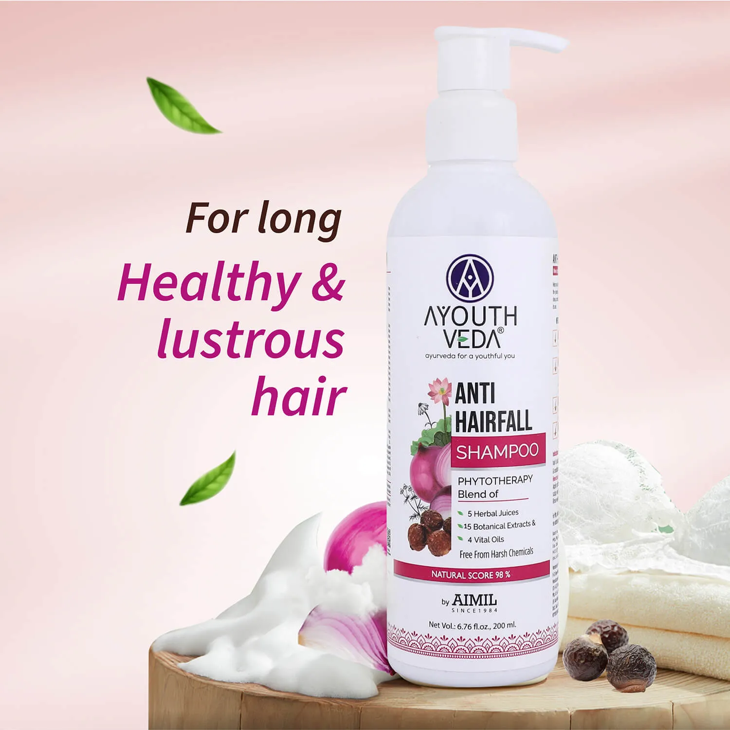Anti-Hair Fall Shampoo with Onion and Coffee -(Net Qty- 200ml)