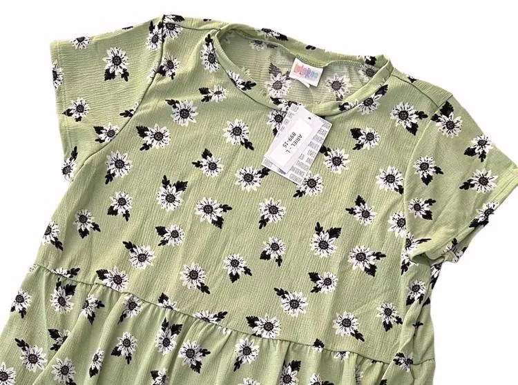 Ariel - Green White Daisies