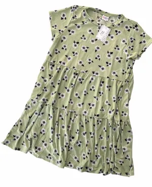 Ariel - Green White Daisies