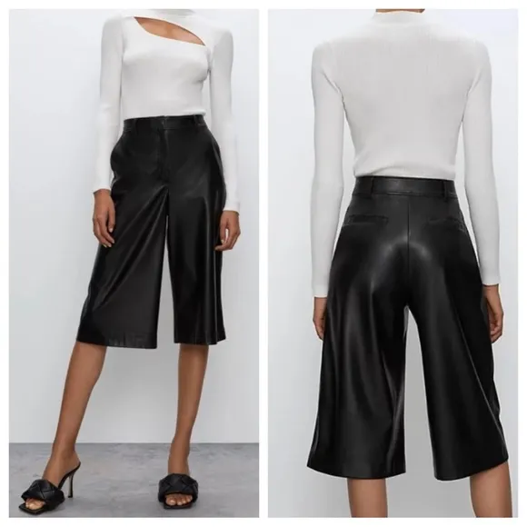 Aritzia Babaton Long Wide Leg Short Size 2