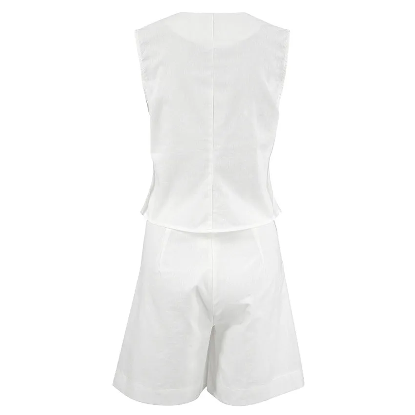 Ayessa - Tailored Vest and Shorts Set