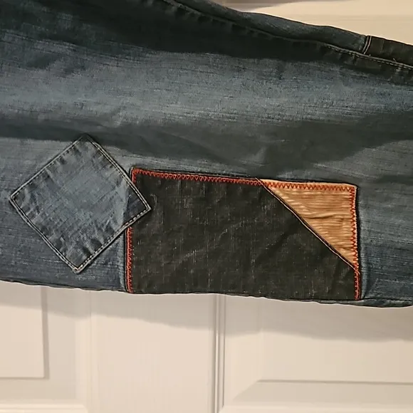 Azzure denim patchwork jeans