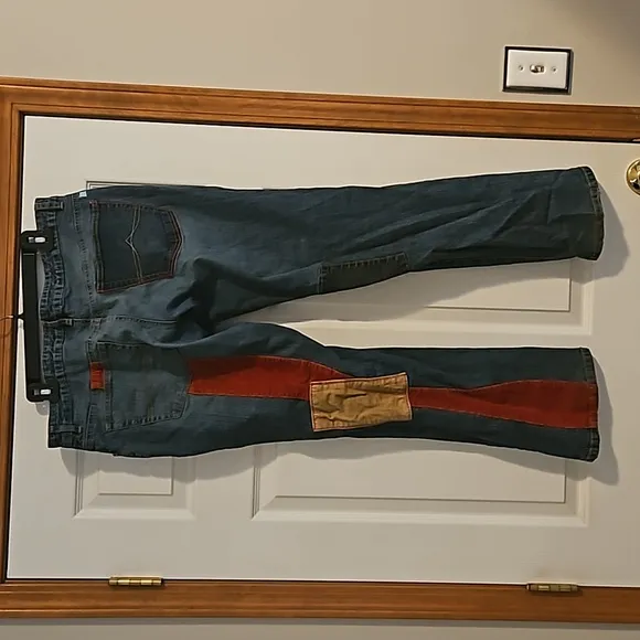 Azzure denim patchwork jeans