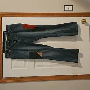Azzure denim patchwork jeans