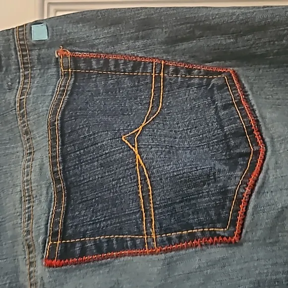 Azzure denim patchwork jeans