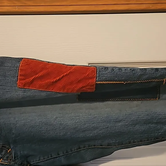 Azzure denim patchwork jeans