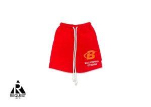 B-Net Double Layer Nylon Shorts "Red/Orange"