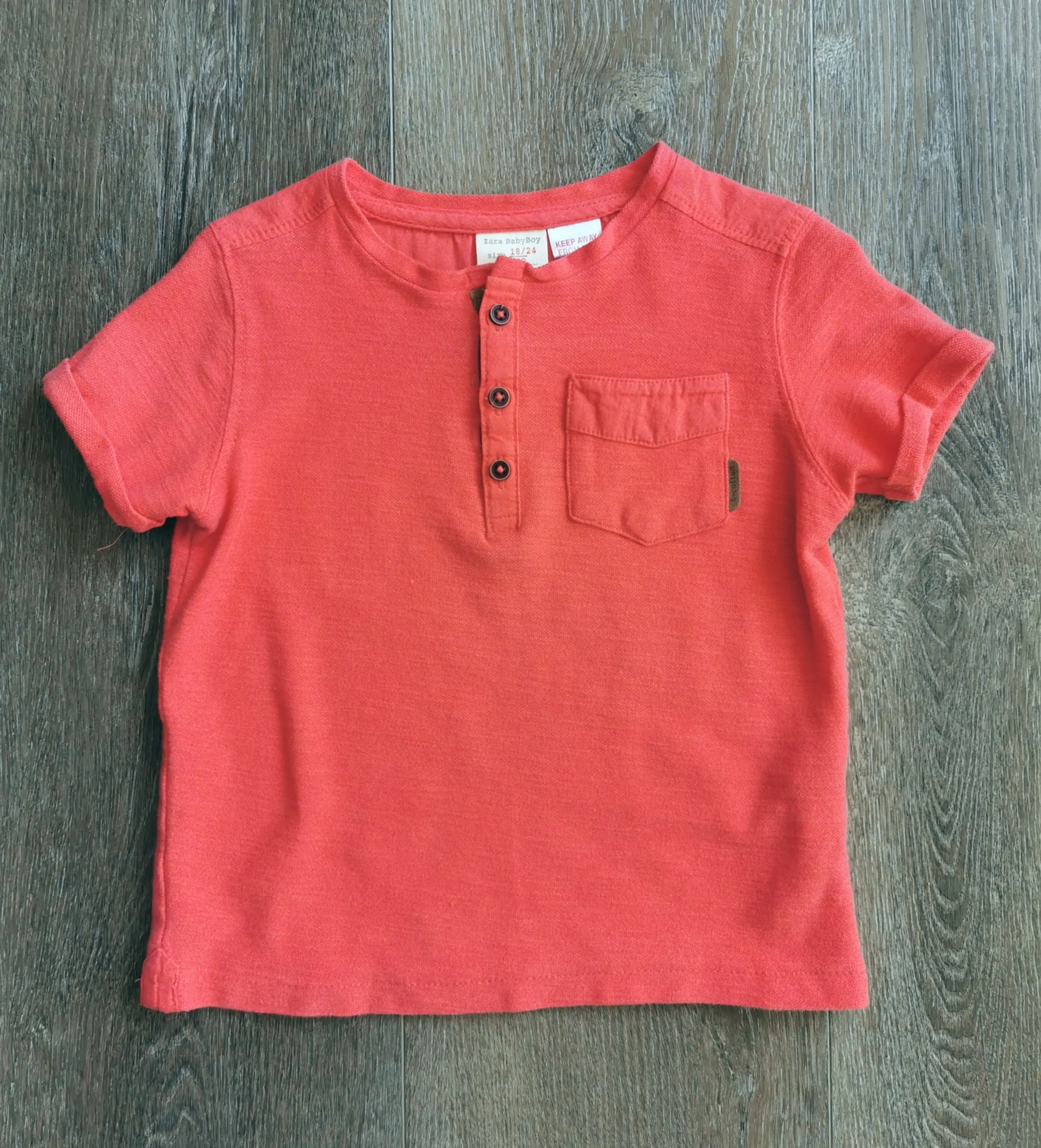 BABY BOY SIZE 18/24 MONTHS - ZARA BABY, Soft Cotton T-shirt EUC B49