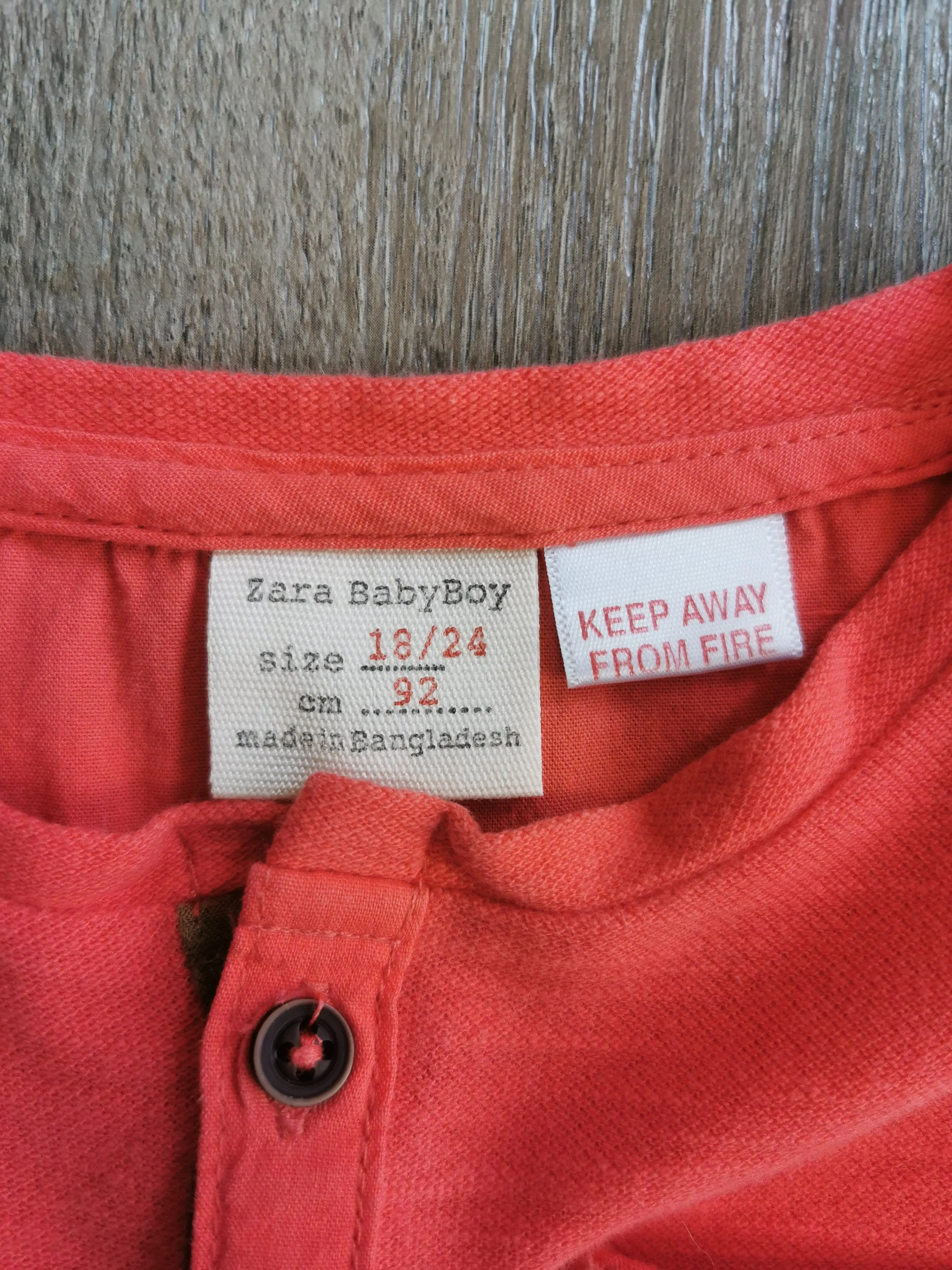 BABY BOY SIZE 18/24 MONTHS - ZARA BABY, Soft Cotton T-shirt EUC B49