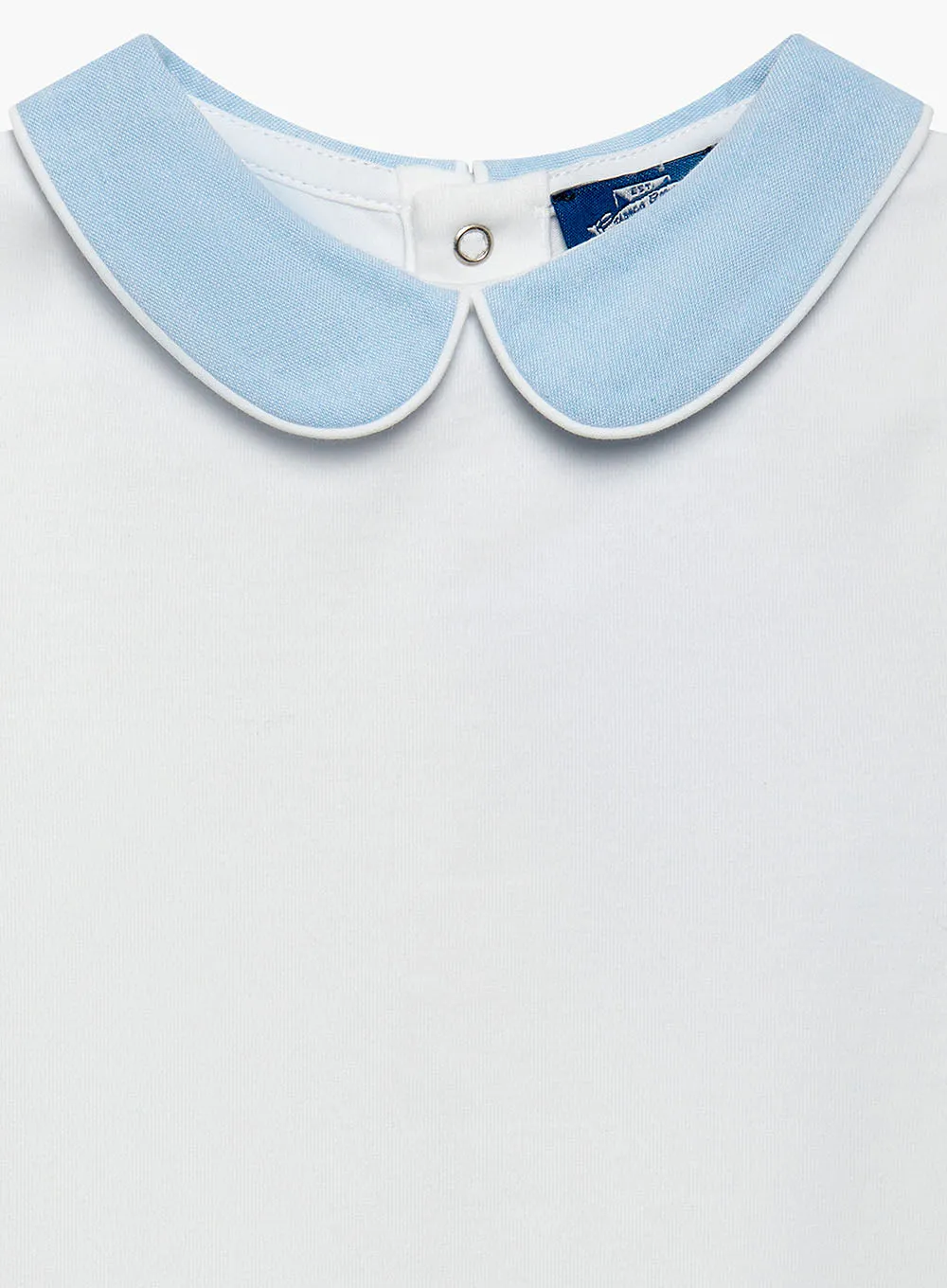 Baby Short-Sleeved Milo Chambray Collar Body