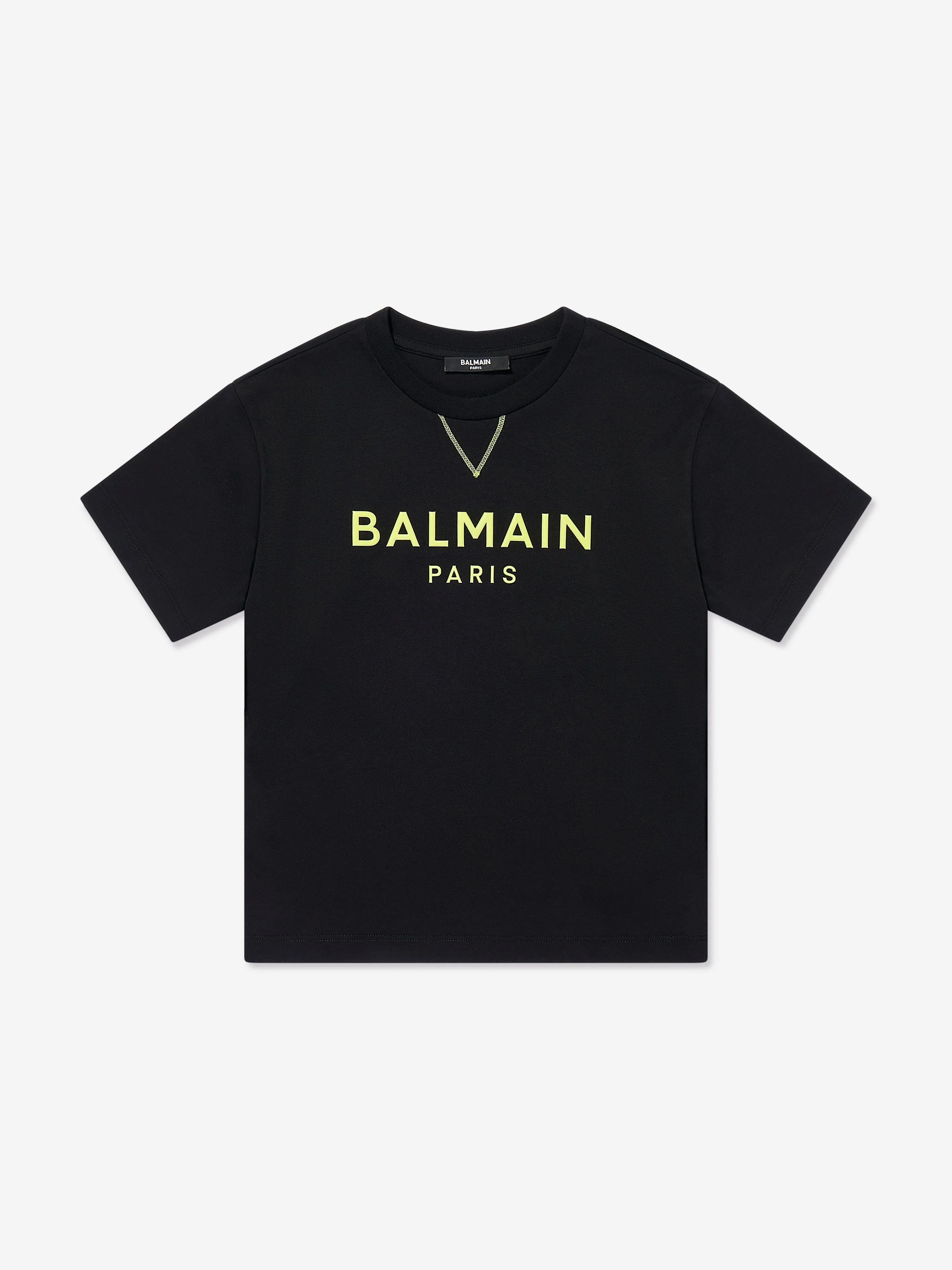 Balmain Kids Logo T-Shirt in Black