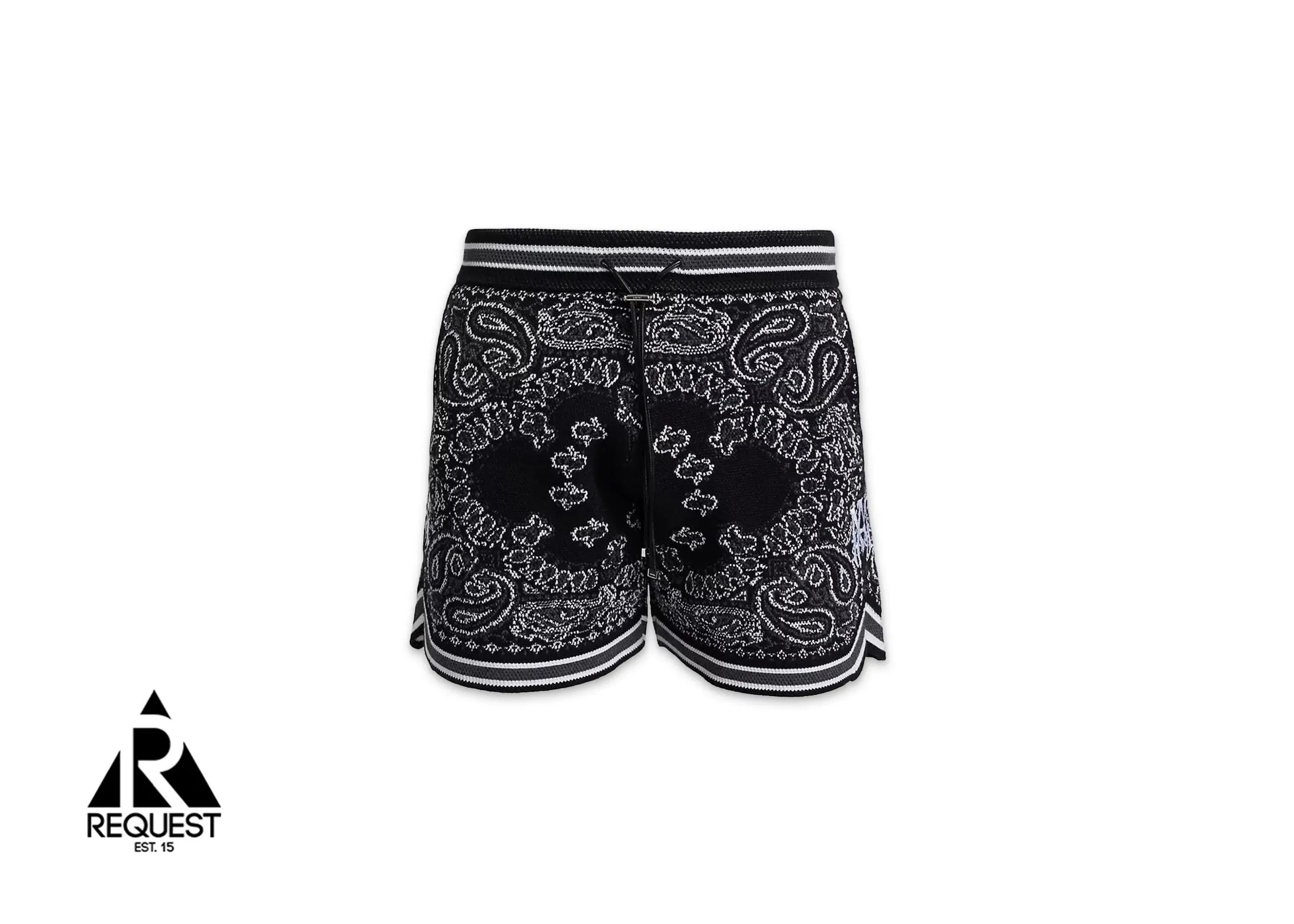 Bandana Print Shorts "Black"