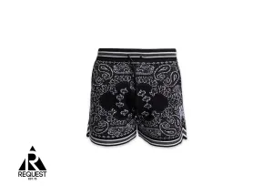 Bandana Print Shorts "Black"