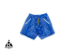 Bandana Track Short "Blue Creme"