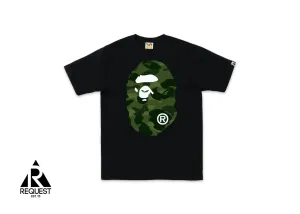 BAPE Color Camo Big Ape Head Tee (FW22) "Black/Green"