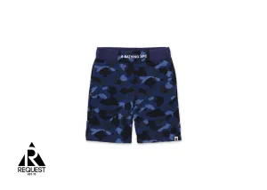 BAPE Color Camo Sweat Shorts (SS22) "Navy"
