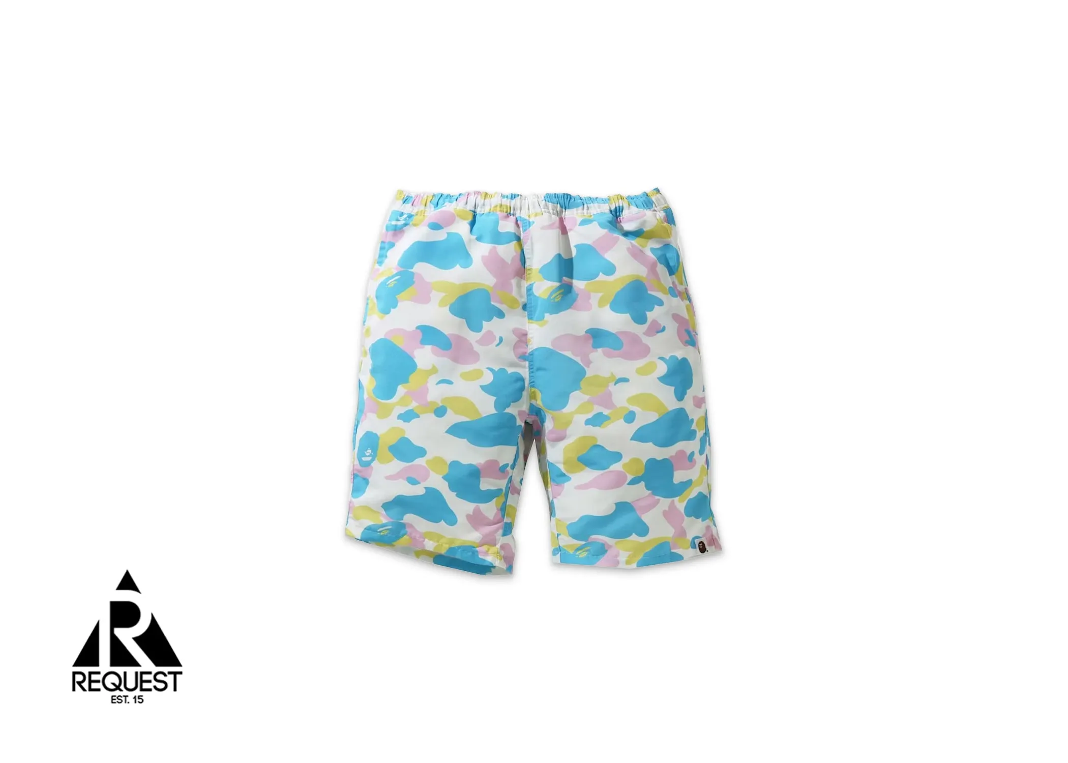 BAPE New Multi Camo Track Shorts "White"