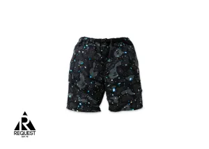 BAPE Space Camo Track Shorts "Black"
