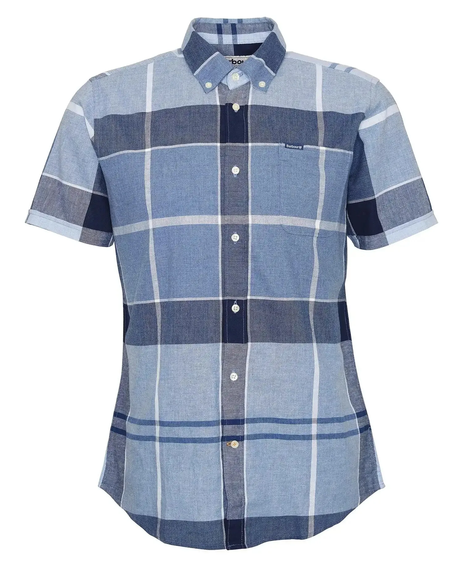 Barbour Mens Doughill Short Sleeve Shirt Berwick Blue