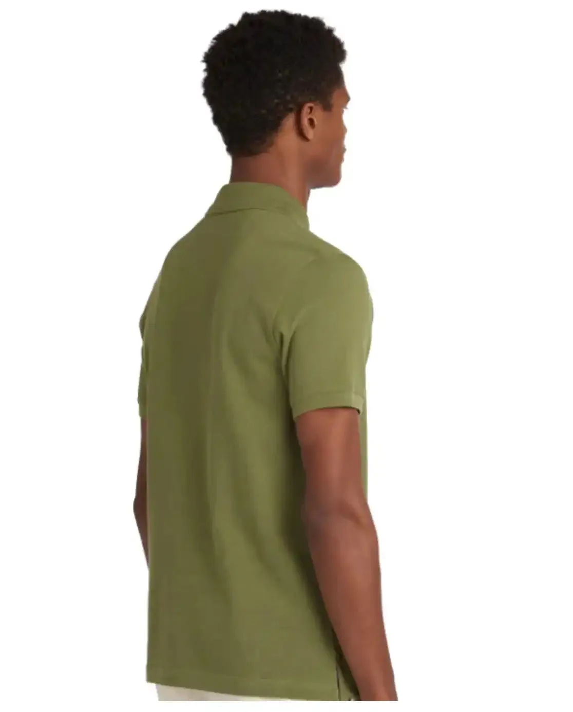 Barbour Mens Tartan Pique Polo Shirt Burnt Olive