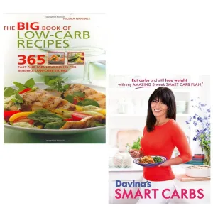 Big Book of Low-Carb Recipes,Davina's Smart Carbs Davina McCall 2 Books Set