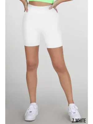 Biker Shorts White