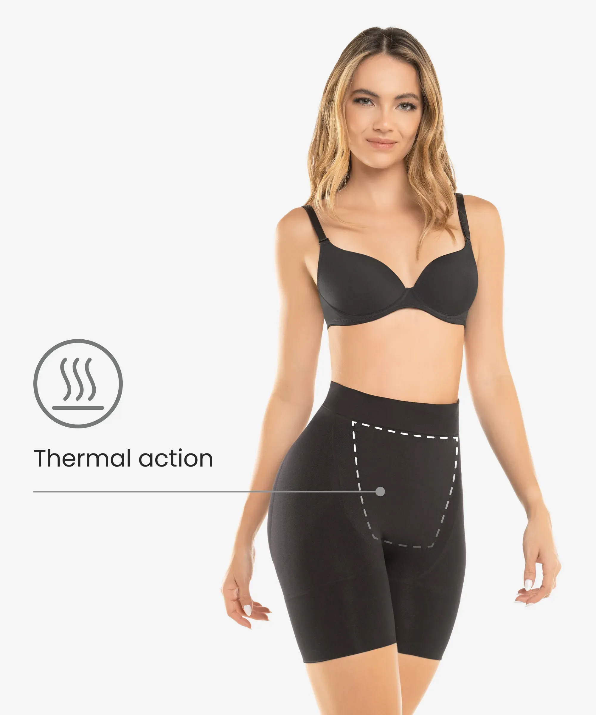 Black Seamless Shorts 4-Pack in style 1504
