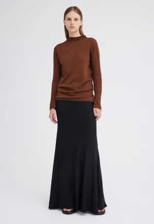 Block Cotton Sweater - Bronzer Red
