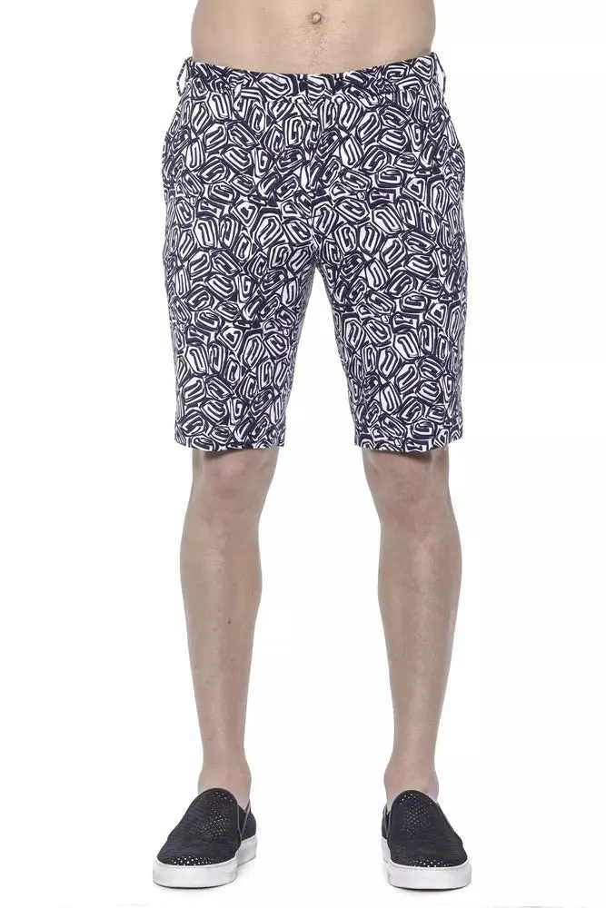 Blue Cotton Men Bermuda Short
