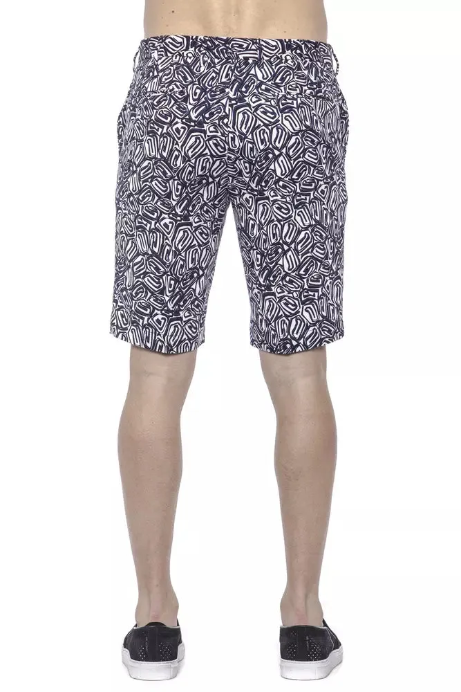 Blue Cotton Men Bermuda Short