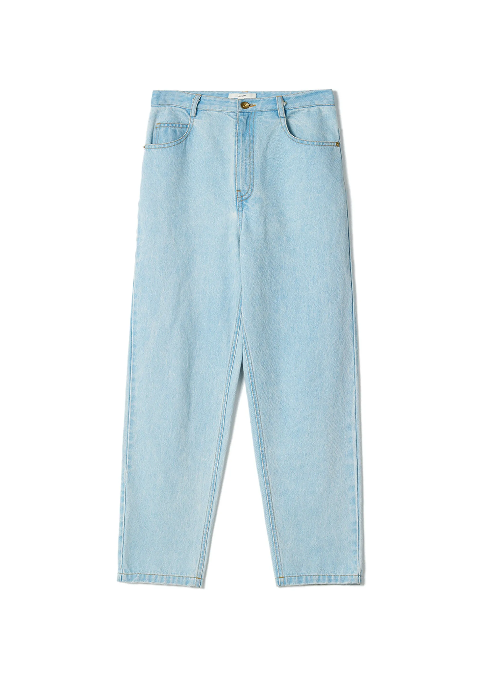 Blue Light Wash Tapered Jeans