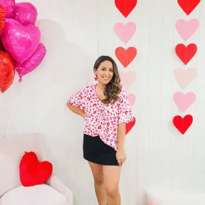 Blushing Leopard Tee
